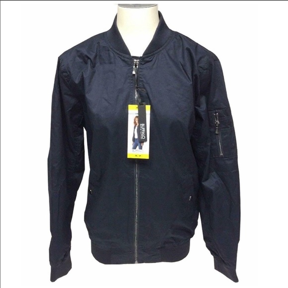 Buffalo David Bitton Jackets & Blazers - NWT Buffalo David Bitton Navy Bomber Jacket M